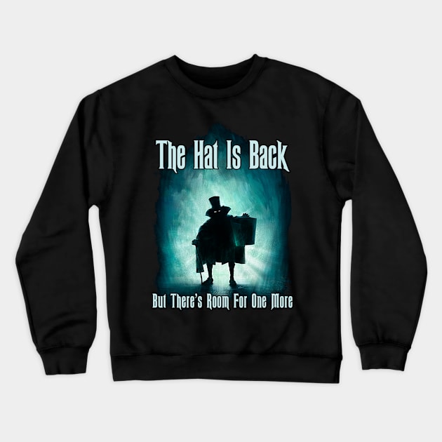 The Hat Is Back...Hatbox Ghost Crewneck Sweatshirt by kevfla